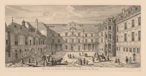 Uitzicht op de binnenplaats van het Kasteel van Blois