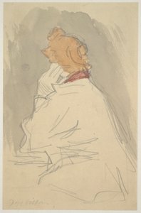 Zittende Vrouw door Jacques Villon