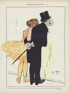 Illustratie voor Le Rire (kleurenlitho)