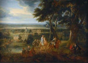 Rudolf van Habsburg geeft zijn paard aan een priester die het viaticum brengt, ca. 1613-86