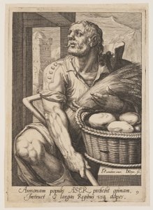 Asher, uit De twaalf zonen van Jakob door Jacques de Gheyn II