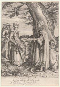 Waarzegger door Jacques de Gheyn II