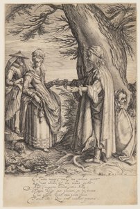 Waarzegger door Jacques de Gheyn II
