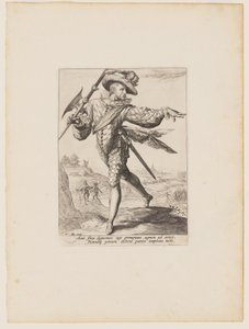 Sergeant, van officieren en soldaten van de lijfwacht van keizer Rudolph II door Jacques de Gheyn II