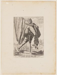 Standaarddrager, van officieren en soldaten van de lijfwacht van keizer Rudolph II door Jacques de Gheyn II
