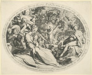 Het wonder van de vijf broden door Jacques de Gheyn II