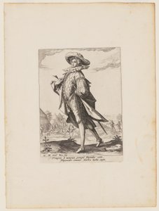 Penningmeester, van officieren en soldaten van de lijfwacht van keizer Rudolph II door Jacques de Gheyn II