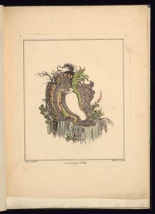 Ontwerp voor Asymmetrische Cartouche door Jacques de Lajoüe