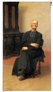 Portret van een Oude Priester door Jacques de Lalaing