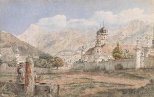 Uitzicht op Stift Stams in Tirol