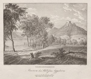 Neder-Oostenrijk, Ruïnes van het Kasteel Aggenstein door Jakob Alt
