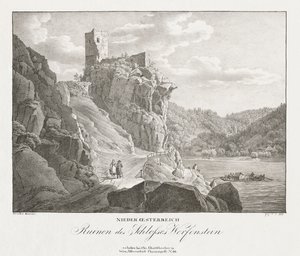 Neder-Oostenrijk, Ruïnes van het Kasteel Werfenstein door Jakob Alt