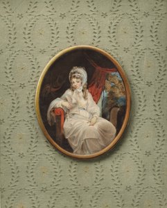Portret van een onbekende vrouw door Jakob Axel Gillberg