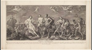 Bacchus en Ariadne door Jakob Frey (I)