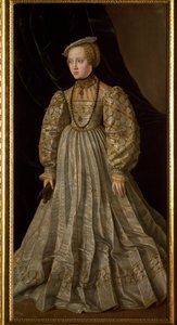 Portret van Anna van Oostenrijk (of Anna van Habsburg) door Jakob Seisenegger