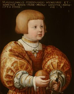 Portret van Maximiliaan van Oostenrijk (1527-1576), Drie Jaar Oud