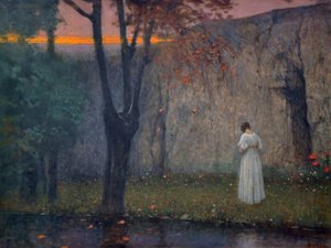 Herfstochtend door Jakub Schikaneder