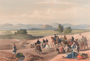 De benadering van het fort van Kwettah, ca. 1839