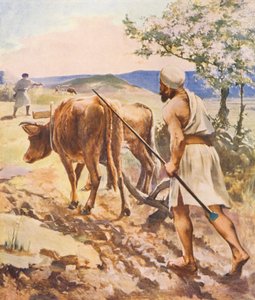 Heilig Land: Ploegen bij Nazareth door James (after) Clark