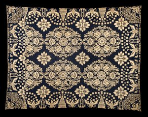 Landbouw en Fabrikanten Dubbeldoek Dekbed, ca. 1821-1828 (wol en katoen). door James (attr.to) Alexander