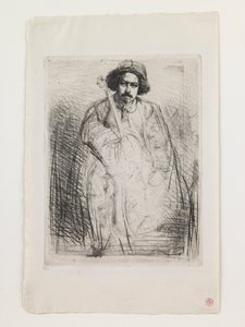 J. Becquet, beeldhouwer door James Abbott McNeill Whistler