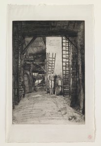 W. Jones, kalkbrander, Thames Street door James Abbott McNeill Whistler