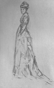 De Zijde Jurk, 1875, 1904 door James Abbott McNeill Whistler, Adam and Charles Black