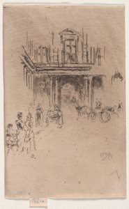 Een hoek van het Palais Royal door James Abbott McNeill Whistler