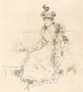 Een Dame Zittend, 1893 door James Abbott McNeill Whistler