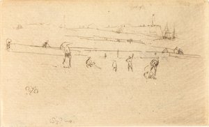 Een Schets in Dieppe door James Abbott McNeill Whistler