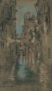 Een Venetiaans Kanaal door James Abbott McNeill Whistler