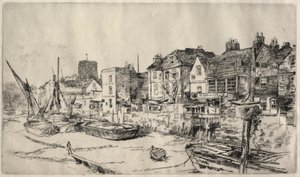 Adam en Eva Tavern, Oud Chelsea door James Abbott McNeill Whistler
