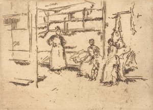 Na de verkoop, Hounsditch, ca. 1886-1888 door James Abbott McNeill Whistler