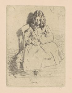 Annie, Zittend door James Abbott McNeill Whistler