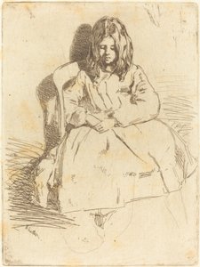 Annie zittend door James Abbott McNeill Whistler