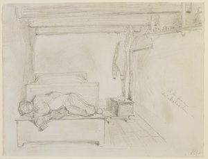 Op de boerderij van Maladrie, 1858 door James Abbott McNeill Whistler