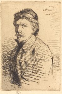 August Delatre, 1858 door James Abbott McNeill Whistler