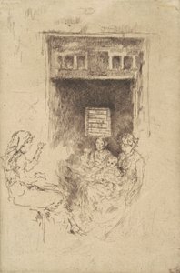 Kralenrijgers door James Abbott McNeill Whistler