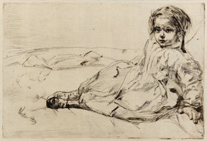 Bibi Valentin, 1859 door James Abbott McNeill Whistler