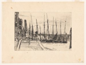 Billingsgate door James Abbott McNeill Whistler