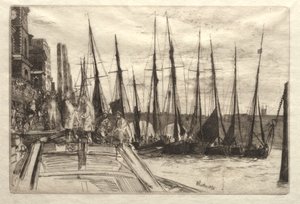 Billingsgate door James Abbott McNeill Whistler