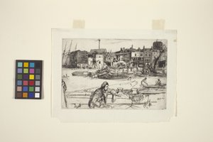 Black Lion Wharf door James Abbott McNeill Whistler