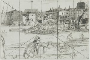 Black Lion Wharf door James Abbott McNeill Whistler