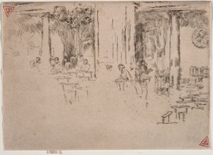 Kerk, Brussel door James Abbott McNeill Whistler