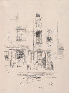 Kerkhof, 1887 door James Abbott McNeill Whistler