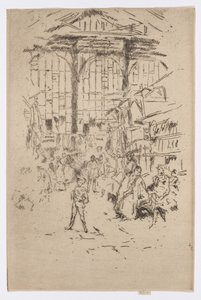 Kledingruil, Houndsditch, No.2, c.1886-88 door James Abbott McNeill Whistler
