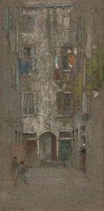 Corte del Paradiso door James Abbott McNeill Whistler