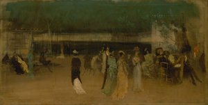Cremorne Tuinen, Nr. 2, ca. 1870-80 door James Abbott McNeill Whistler