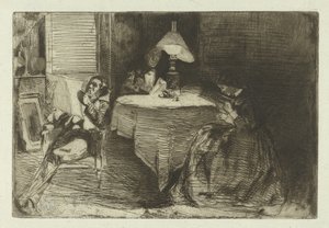 De muziekkamer door James Abbott McNeill Whistler