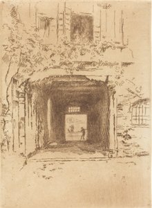 Deur en wijnstok, 1880